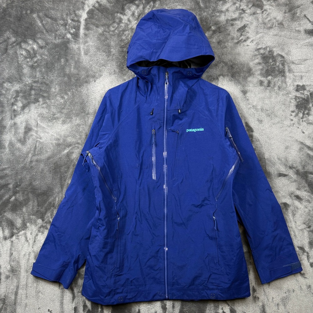 Patagonia Recco Jacket Womens Medium Blue Hardshell Ski Snowboard 11191